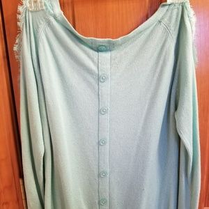 Candies seafoam green light sweater